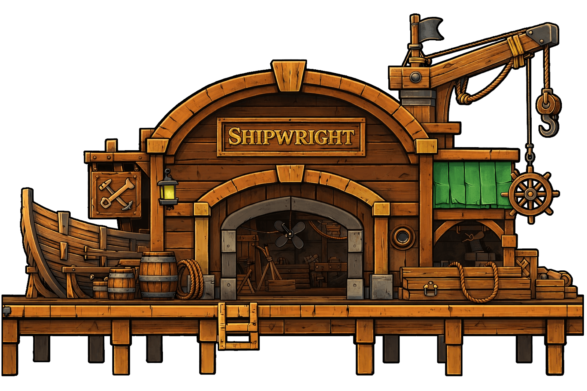 Shipwright island artwork