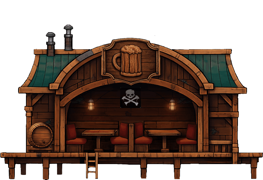 A fantasy pirate tavern