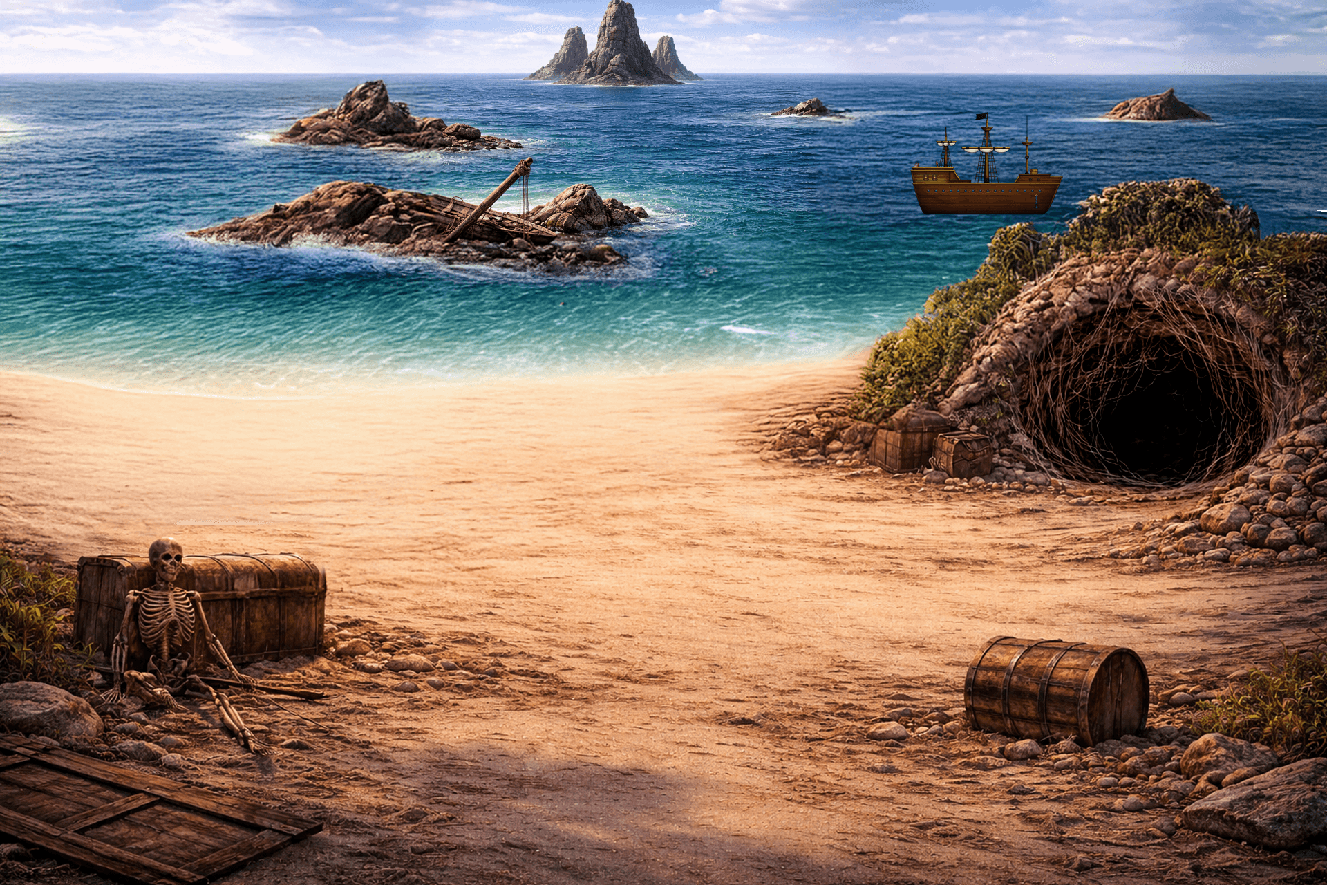 Treasure island event artwork